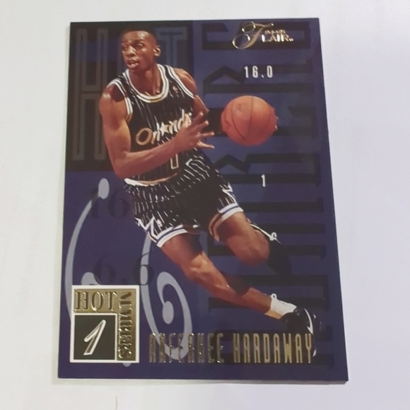 3/$15.00. Flair Anfernee "Penny" Hardaway Hot Numbers #4 of 20 Orlando Magic - Picture 1 of 5